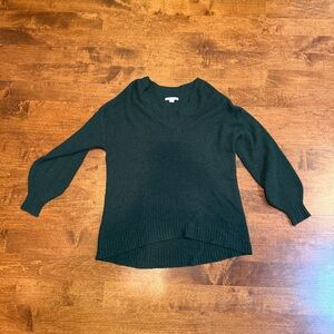American Eagle Outfitters Deep Green V-Neck Sweater